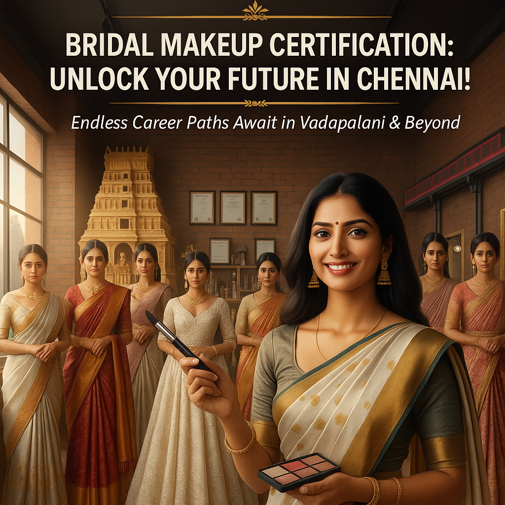 8 Career Opportunities After Completing a Bridal Makeup Certification in Vadapalani Chennai bridal makeup certification in vadapalani chennai