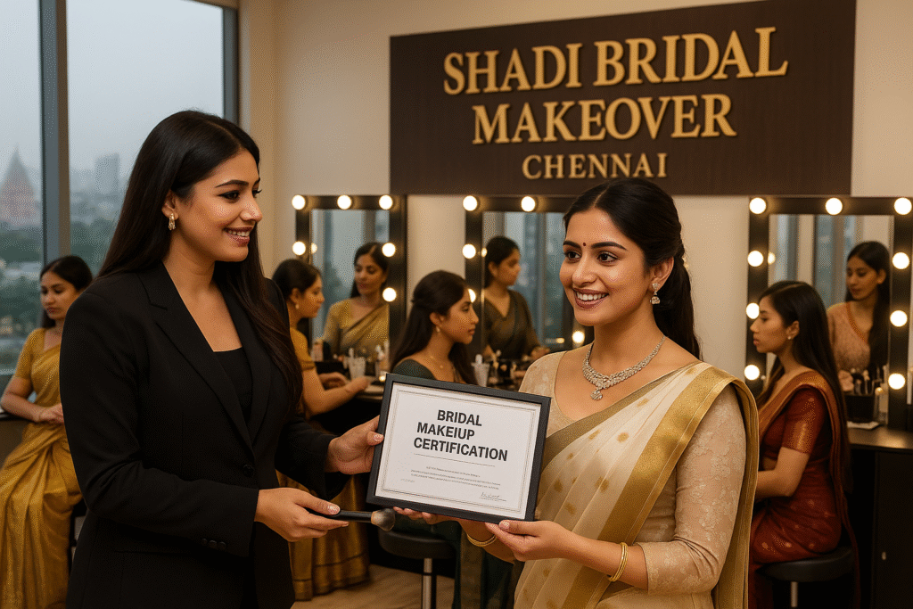 8 Career Opportunities After Completing a Bridal Makeup Certification in Vadapalani Chennai professional makeup training in Vadapalani