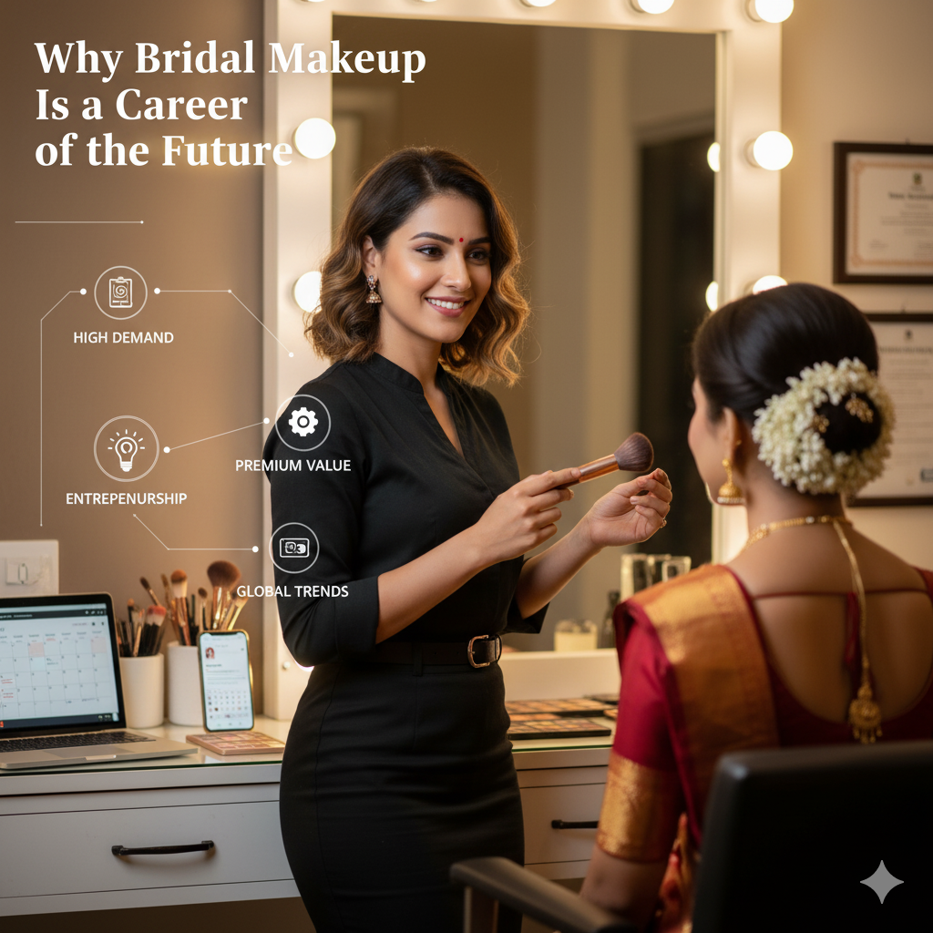 Affordable Bridal Makeup Classes in Vadapalani Chennai with Certification Bridal makeup classes in Vadapalani